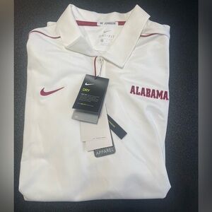 NWT - Alabama White and Red Men's Dri-FIT Shirt (NIKE)